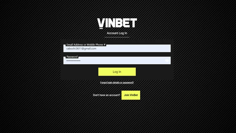 dang nhap vinbet 2 Nhớ thực hiện chuẩn xác các bước khi đăng nhập tại Vinbet